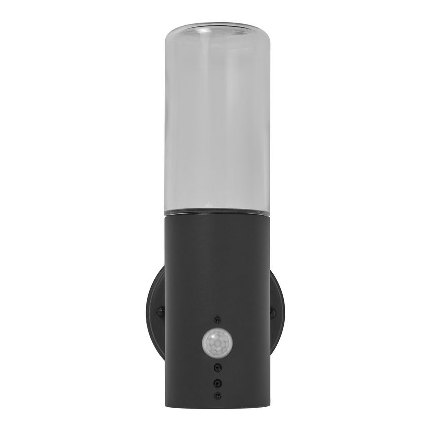 Ledvance - Zunanja stenska svetilka s senzorjem FIGO CYLINDER 1xE27/20W/230V