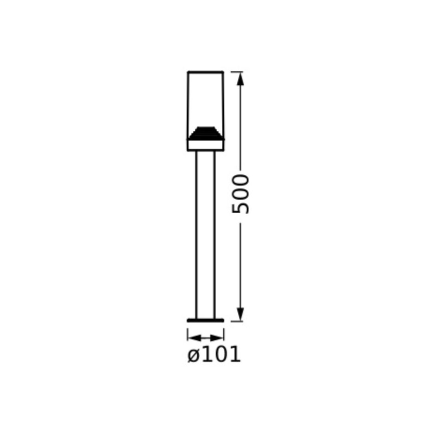 Ledvance - Zunanja svetilka AMBER 1xE27/20W/230V IP44