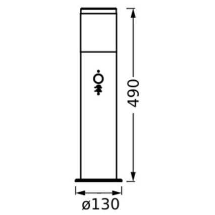 Ledvance - Zunanja svetilka s senzorjem EBRO 1xE27/20W/230V IP44