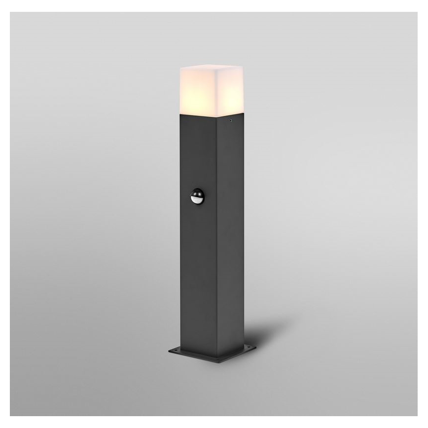 Ledvance - Zunanja svetilka s senzorjem FIGO SQUARE 1xE27/20W/230V IP44