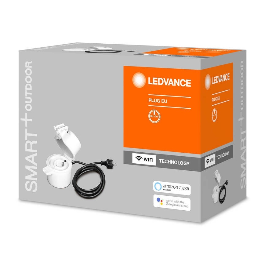 Ledvance - Zunanji pametna vtičnica SMART+ PLUG SCHUKO 3680W IP44 Wi-Fi