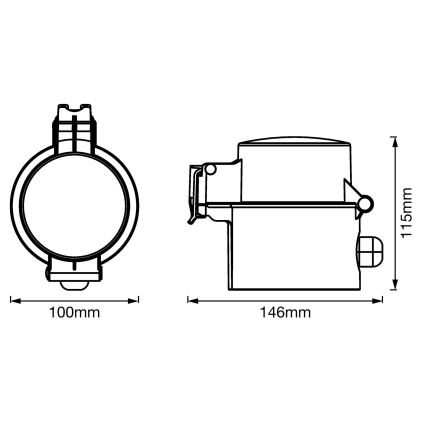 Ledvance - Zunanji pametna vtičnica SMART+ PLUG SCHUKO 3680W IP44 Wi-Fi
