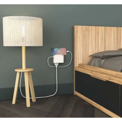 Legrand 049401 - Razdelilna vtičnica 2Z Tip C + USB-A + USB-C bela