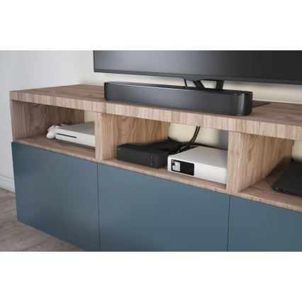 Legrand 049430 - Multimedijski HUB s stikalom 4Z Tip E + 4Z Tip C 2m črna