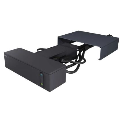 Legrand 049430 - Multimedijski HUB s stikalom 4Z Tip E + 4Z Tip C 2m črna
