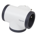 Legrand 049436 - Vtičnica razdelilna vrtljiva 3Z Tip E bela/črna