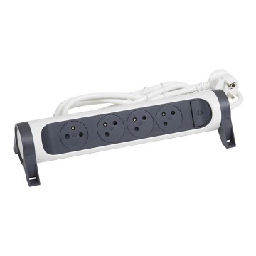 Legrand 049459 - Podaljšek s stikalom 4Z Tip E 3m