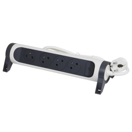 Legrand 049459 - Podaljšek s stikalom 4Z Tip E 3m