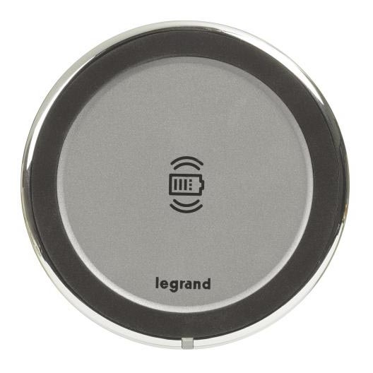 Legrand 077640L - Brezžični polnilnik za mizno desko 15W IP44