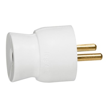 Legrand 50415 - Vtikač zadnji dovod 230V/16A 2P+T bel