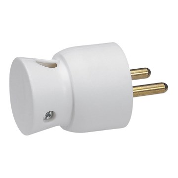 Legrand 50416 - Vtikač stranski dovod 230V/16A 2P+T bel