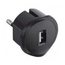 Legrand 50681 - Adapter USB v vtičnico 230V/1,5A črn