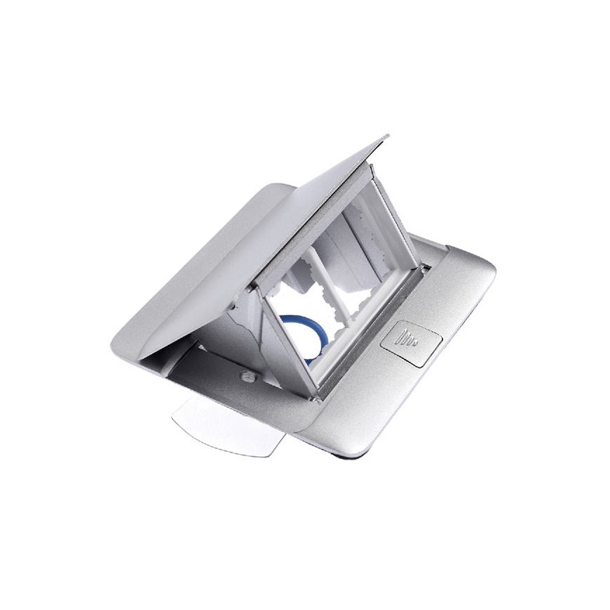 Legrand 54011 - Okvirček za vtičnico za mizno desko POP-UP 4M aluminij