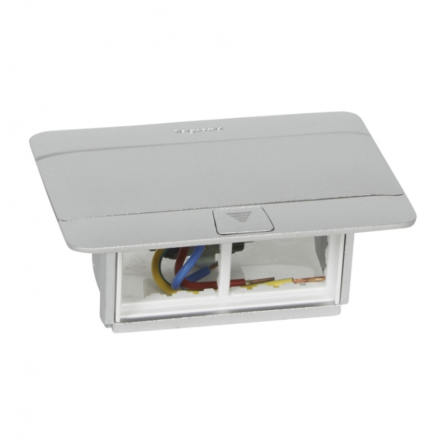 Legrand 54011 - Okvirček za vtičnico za mizno desko POP-UP 4M aluminij