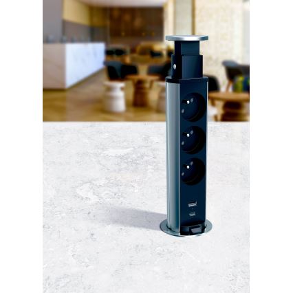Legrand 654970 - Namizna vtičnica 3x230V + USB-A + USB-C