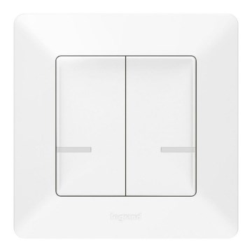 Legrand 752187- Pametno brezžično 2-gumbno stikalo VALENA 1xCR2032 Wi-Fi IP40