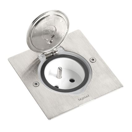Legrand 89700 - Okvir za talno vtičnico PLATINUM IP44 2M IP44 nerjaveče jeklo