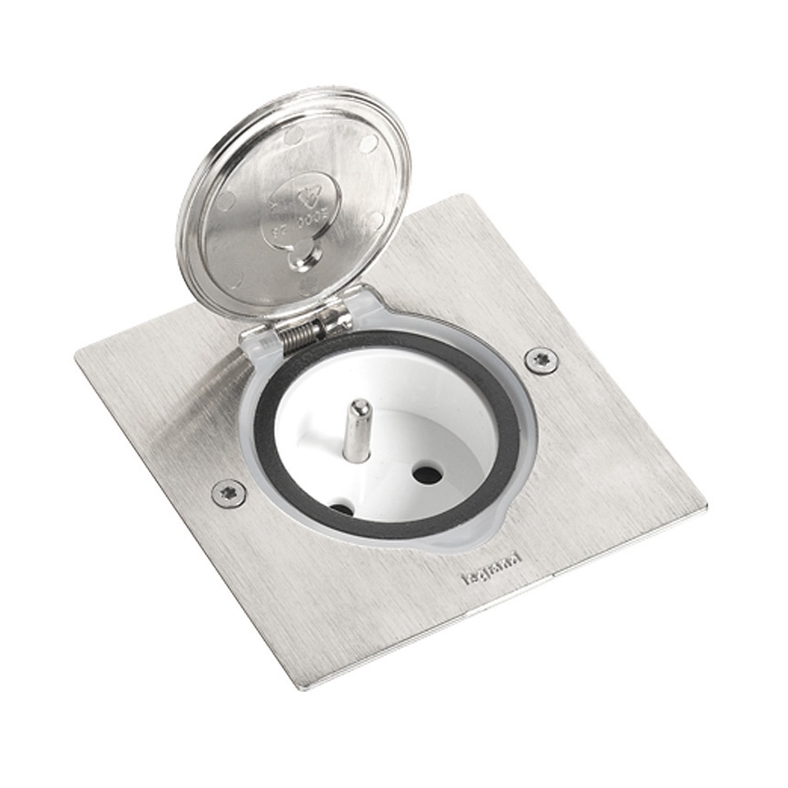 Legrand 89700 - Okvir za talno vtičnico PLATINUM IP44 2M IP44 nerjaveče jeklo
