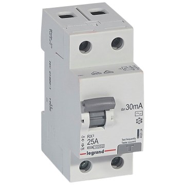 Legrand - diferencialni odklopnik 2-polni RX3 2P 25 A 30 mA AC
