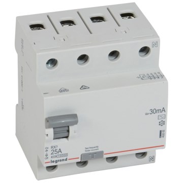 Legrand - diferencialni odklopnik 4-polni RX3 4P 25 A 30 mA AC