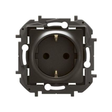 Legrand - Domača vtičnica SCHUKO 250V/16A NILOE črna