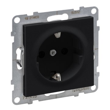 Legrand - Domača vtičnica SCHUKO 250V/16A SUNO črna