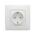 Legrand - Domača vtičnica SCHUKO z okvirjem NILOE 250V bela