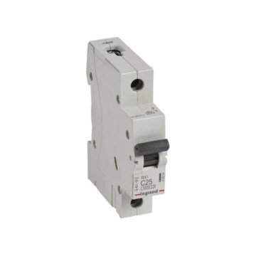 Legrand - Enofazni avtomatski odklopnik RX3 1P C 25A 6000A