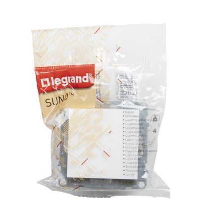 Legrand - Enopolno stikalo brez okvirja št. 1/0 SUNO belo