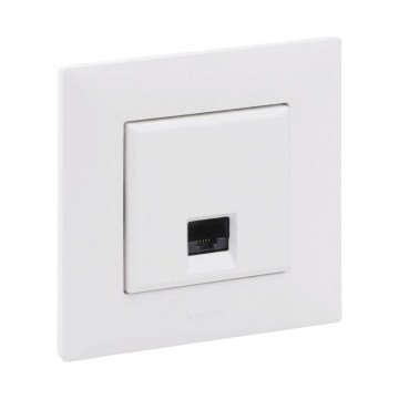 Legrand - Ethernet vtičnica RJ45 z okvirjem NILOE STEP bela