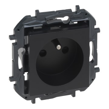 Legrand - Hišna vtičnica brez okvirja 250V/16A NILOE STEP črna