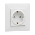 Legrand - Hišna vtičnica SCHUKO z okvirjem NILOE STEP 250V, bela