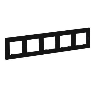 Legrand - okvir za 5 modulov NILOE STEP, črne barve