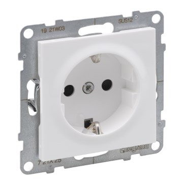 Legrand - Stenska vtičnica SCHUKO 250V/16A SUNO bela