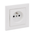 Legrand - Stenska vtičnica z okvirjem SUNO 250V, bela