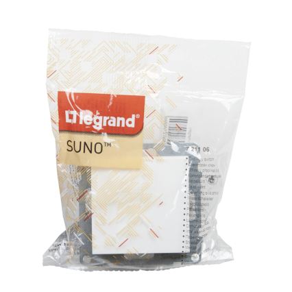 Legrand - Stikalo za stopnišče brez okvirja št. 6 SUNO belo
