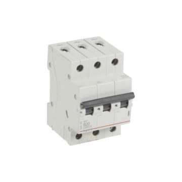 Legrand - Trifazni avtomatski odklopnik RX3 3P B 20A 6000A