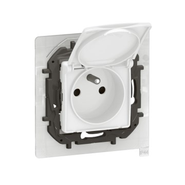 Legrand - Zunanja hišna vtičnica brez okvirja 250V/16A NILOE IP44 bela