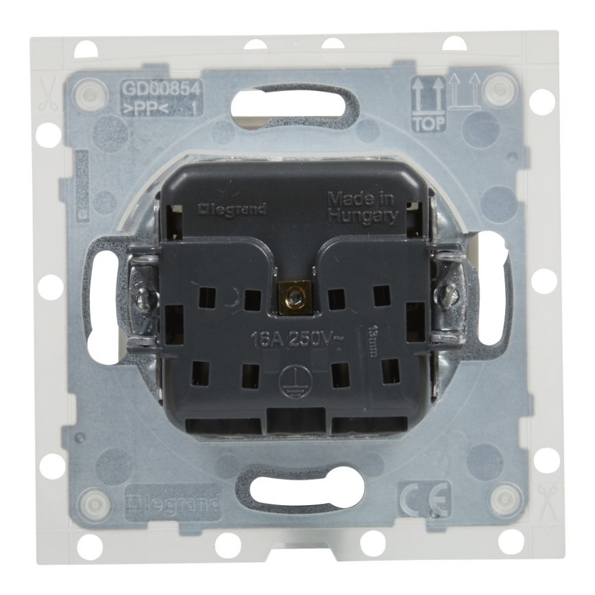 Legrand - Zunanja hišna vtičnica brez okvirja NILOE STEP 250V IP44 bela