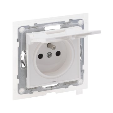 Legrand - Zunanja vtičnica brez okvirja 250V/16A NILOE STEP IP44 bela