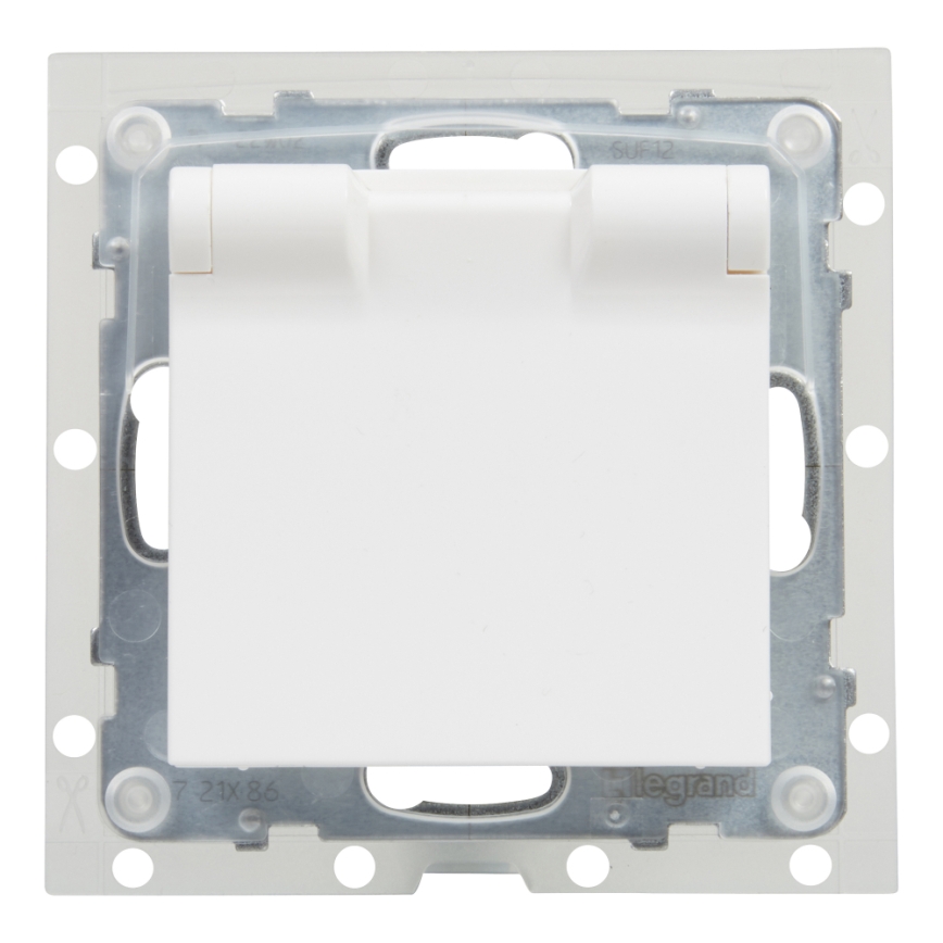 Legrand - Zunanja vtičnica brez okvirja 250V/16A NILOE STEP IP44 bela