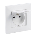 Legrand - Zunanja vtičnica z okvirjem NILOE STEP 250V IP44 bela