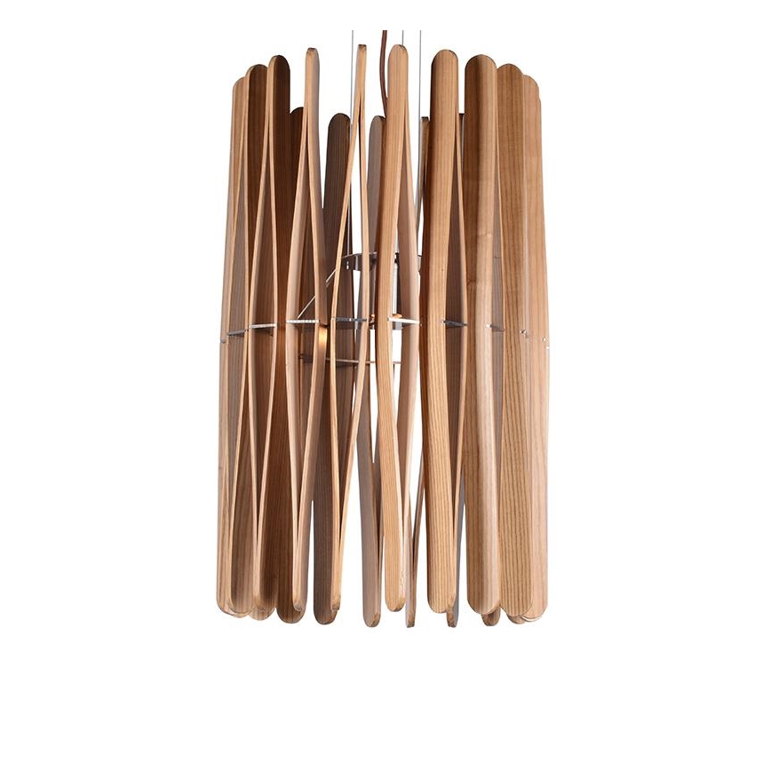 Lesen lestenec na kablu 1xE27/60W/230V Ø 38 cm masiv/jesen/kaučukovec