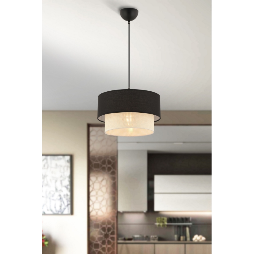 Lesten ECHO 1xE27/60W/230V črna/kremna