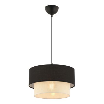 Lesten ECHO 1xE27/60W/230V črna/kremna