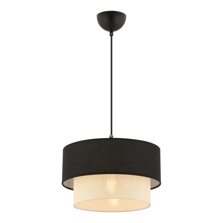 Lesten ECHO 1xE27/60W/230V črna/kremna