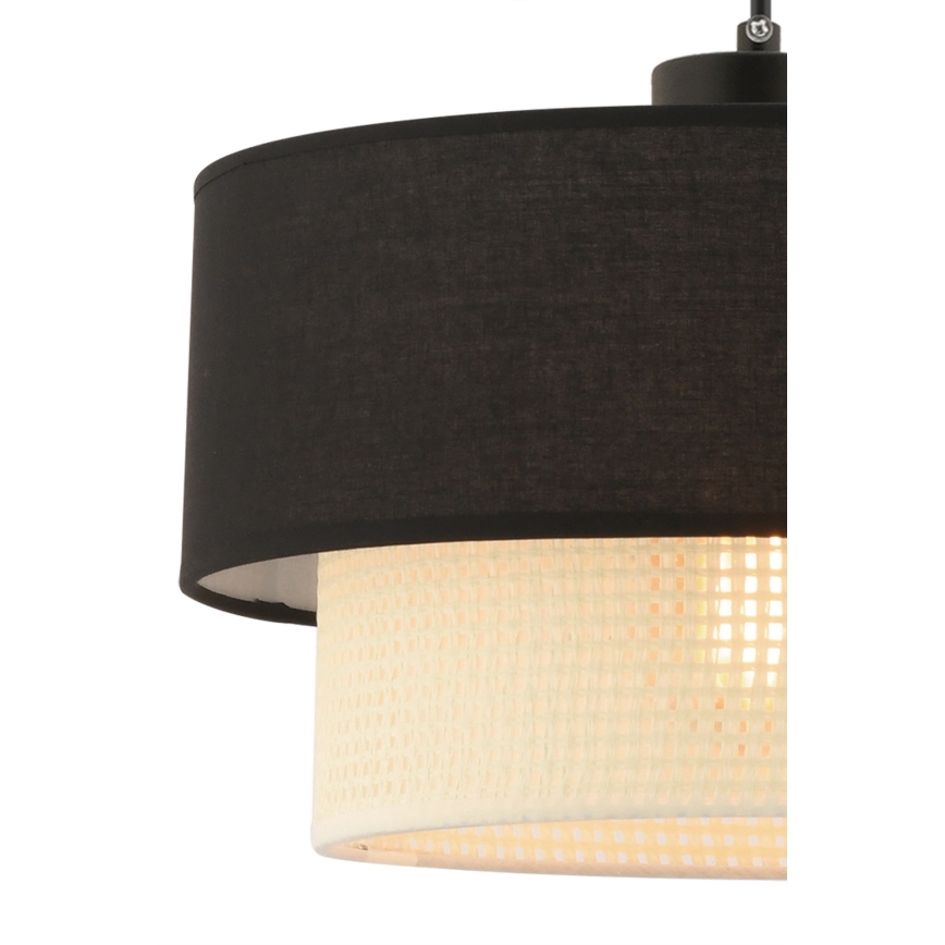 Lesten ECHO 1xE27/60W/230V črna/kremna