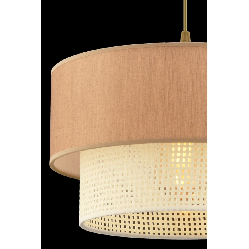 Lesten ECHO 1xE27/60W/230V rjava/kremna