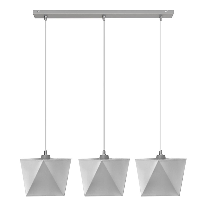 Lestenec ADAMANT 3xE27/15W/230V siv