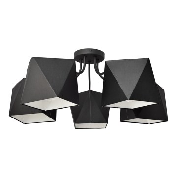 Lestenec ADAMANT 5xE27/15W/230V črn